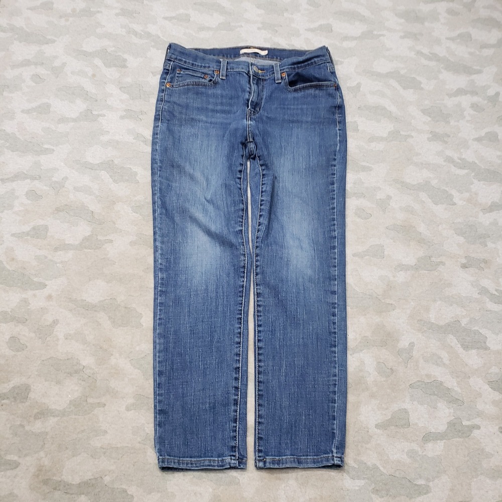 Levi's Boyfriend Jeans Womens 28 Blue Stretch Denim Medium Wash